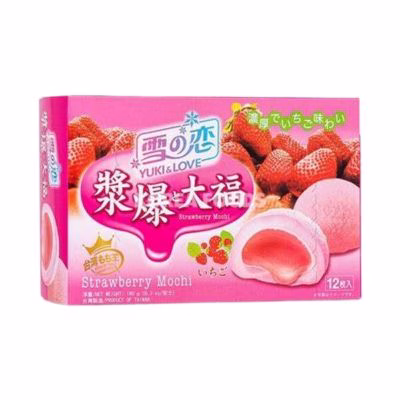 Yuki & Love - Strawberry Flavoured Mochi 180g – Box of 12