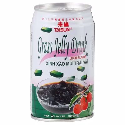 Grass jelly drink litchi flavour can