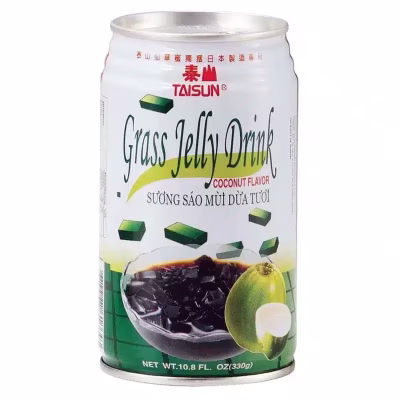 Grass jelly drink coconut flavour can