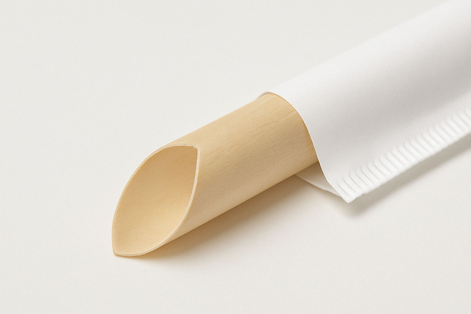 bamboo straw on white background