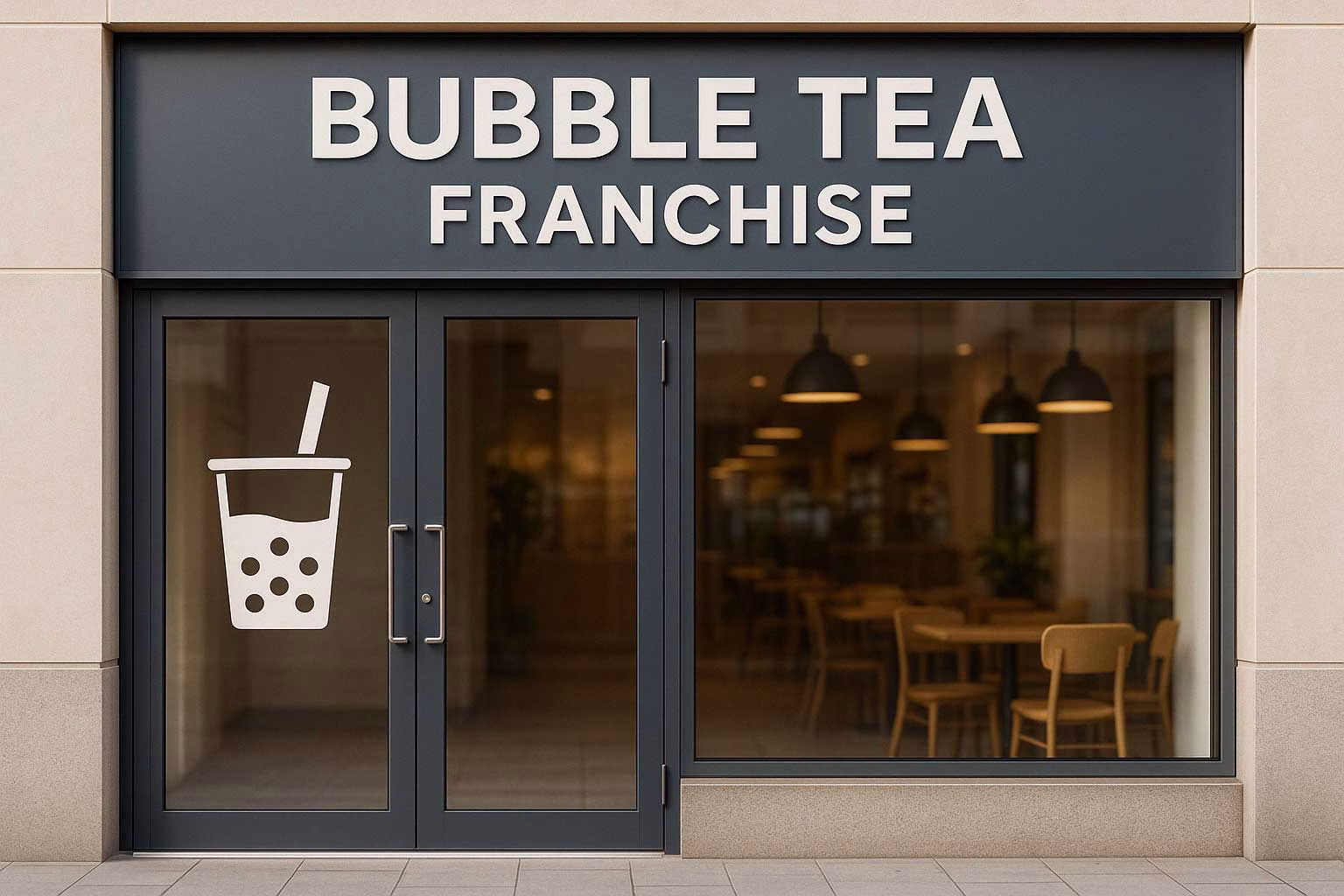 bubble tea franchise store front