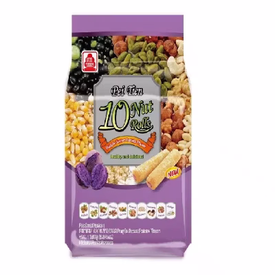 Pei Tien - Nut Roll (Purple Sweet Potato) 160g – Box of 12 - 50% Discount (BBD:2026-04-20)