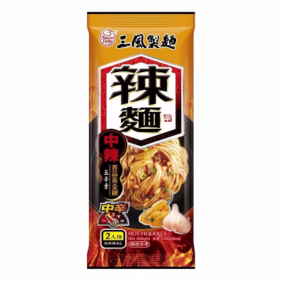Shan Feng - Hot noodles with garlic golden pepper dressing