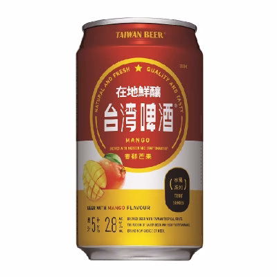 Taiwan Beer Fruit Series Mango 330ml - Box of 24