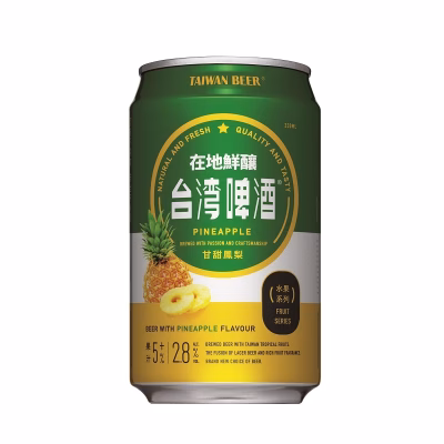 Taiwan Beer Fruit Series Pineapple 330ml - Box of 24