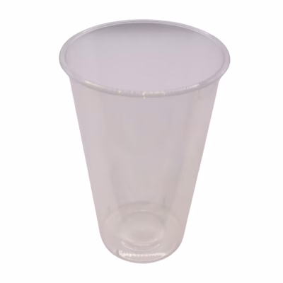 PP plastic cup 500ml. Bubble tea cup.