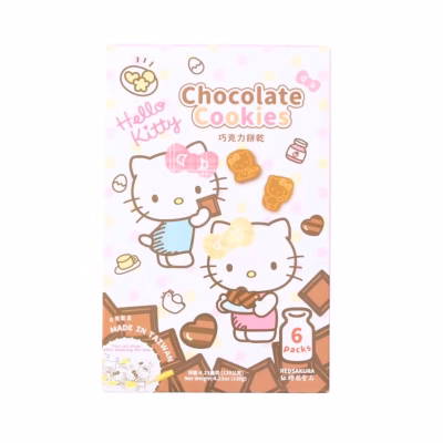 Red Sakura - Hello Kitty Chocolate Milk Cookies 20gx6 – Box of 12