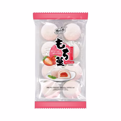 Yuki & Love - Strawberry Flavour Mochi 30gx8 – Box of 12