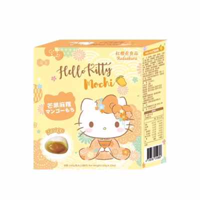 Red Sakura - Hello Kitty Mango Mochi 15gx8 – Box of 36