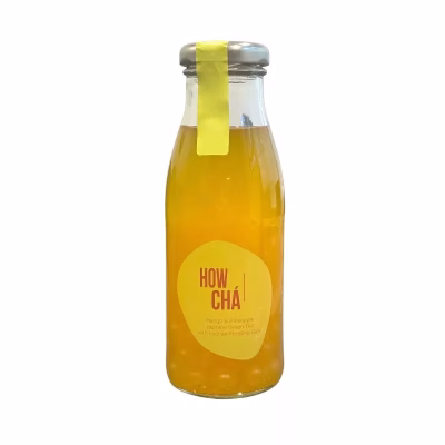 PB - HowCha Mango and Pineapple Flavoured Jasmine Green Tea with Lychee Flavoured Popping Balls 260ml – Box of 12