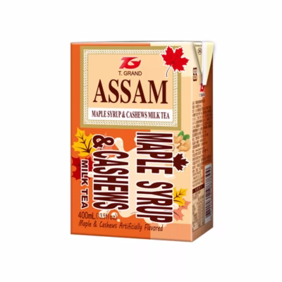 T. Grand - Assam Maple Syrup & Cashews Milk Tea 400ml – Box of 24