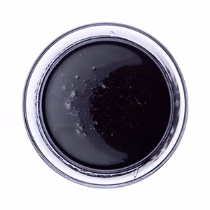 PB blueberry flavoured syrup in a clear bowl