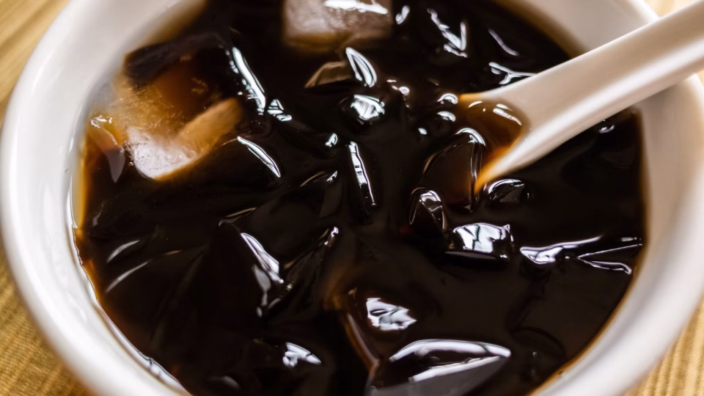 herbal jelly, grass jelly
