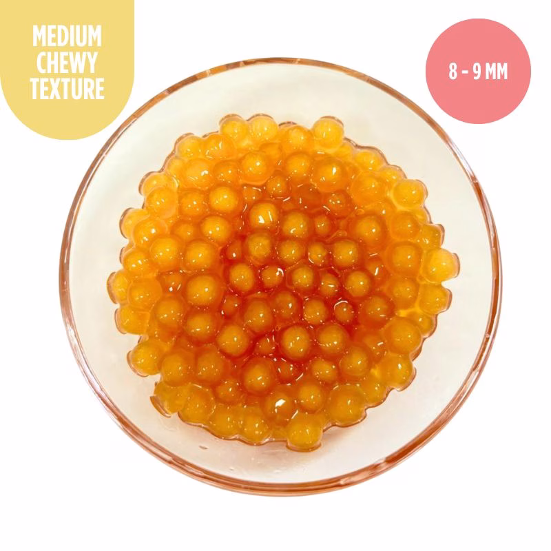 cooked golden tapioca pearls