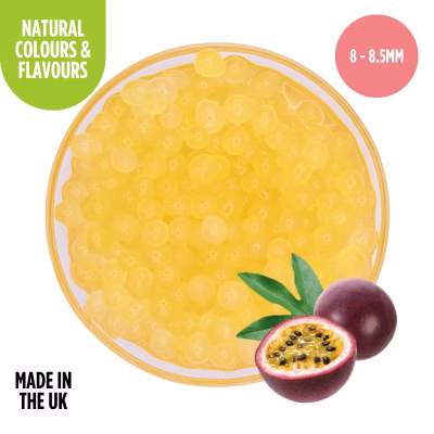 83PB01 Passion Fruit Popping Balls (Natural Coloured and Flavoured)