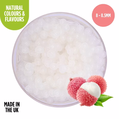 83PB03 Lychee Popping Balls (Natural Coloured and Flavoured)