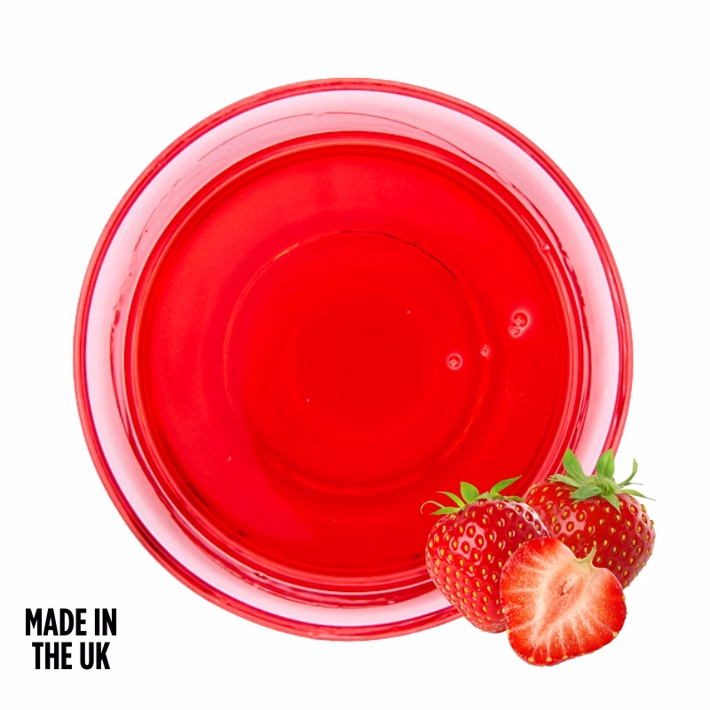 strawberry flavoured syrup