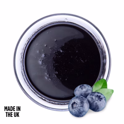 blueberry flavoured syrup