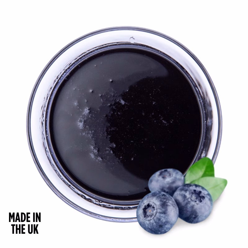 blueberry flavoured syrup