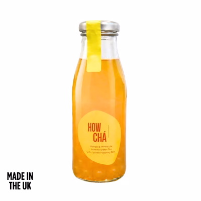 HOWCHA ready to drink bubble tea mango pineapple