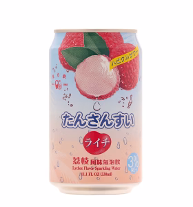 16D108B24 Lychee Flavour Sparkling Water 330ml
