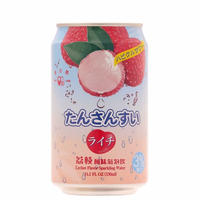 16D108B24 Lychee Flavour Sparkling Water 330ml