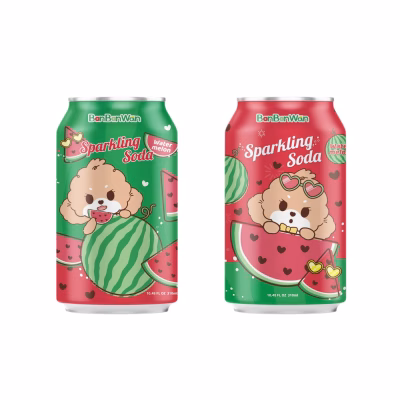 Bonbonwan Watermelon Flavour Sparkling Soda 330ml