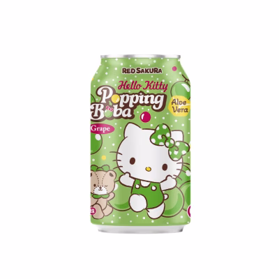 Hello Kitty Grape Popping Boba Drink