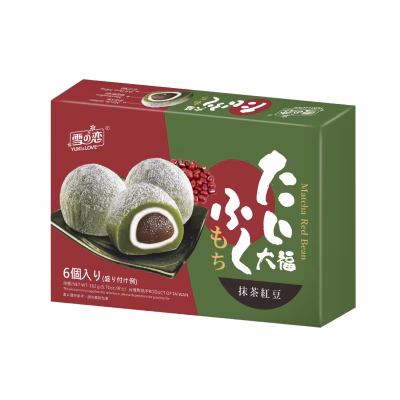 Yuki & Love Marshmallow Daifuku Matcha Red Bean